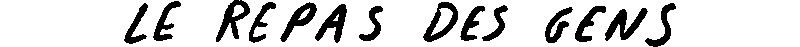 Le repas des gens